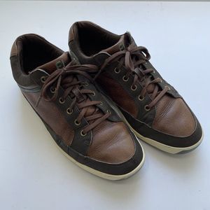 Men's FootJoy Contour Casual Golf Shoes Lace Up Sneakers Size 11.5 Brown Leather